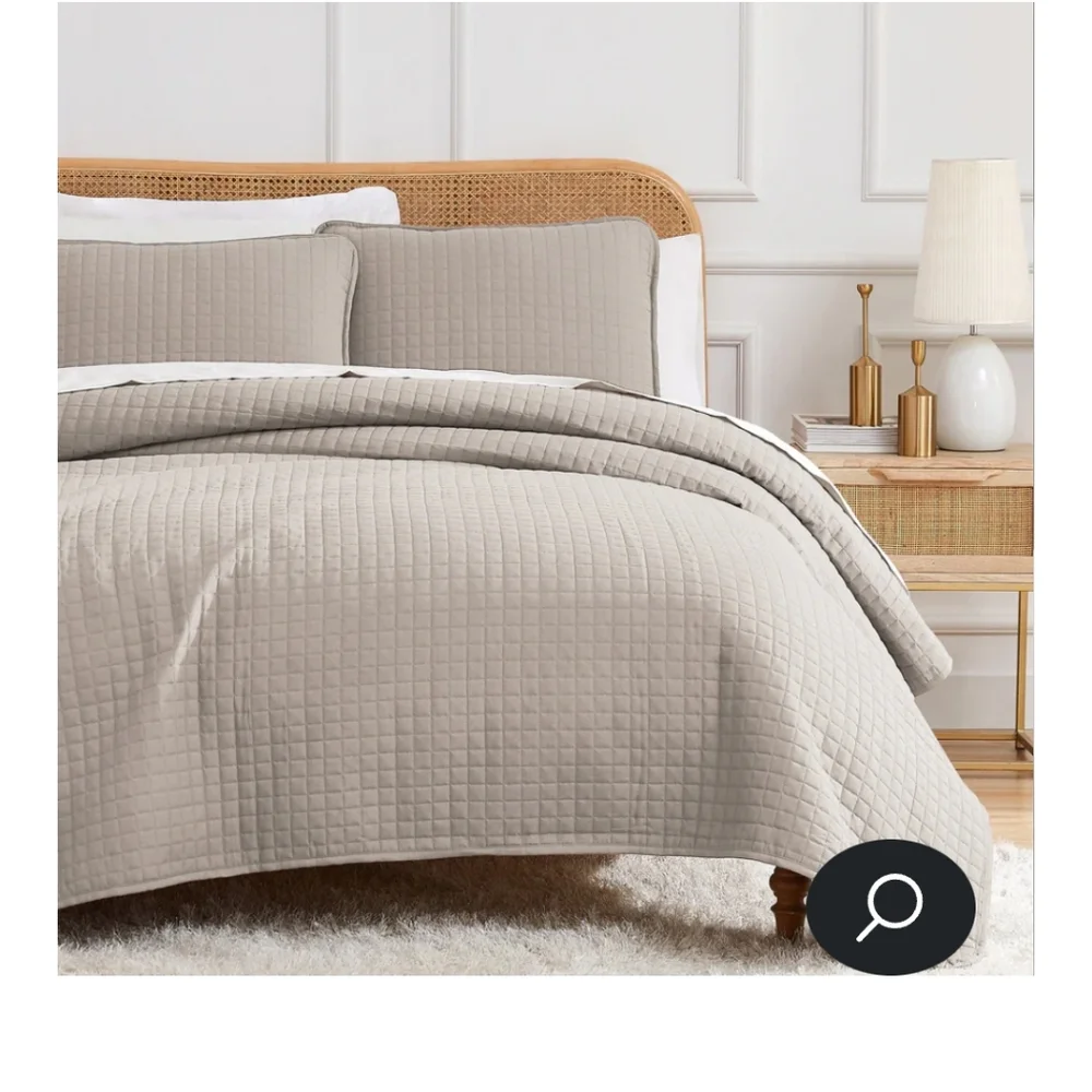 SOUTHSHORE ▪︎ Fine Linens Twin Quilted Comforter w/ Standard Sham